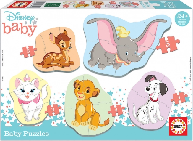 Educa baby puzzle Disney animali 5in1 (3–5 pezzi)