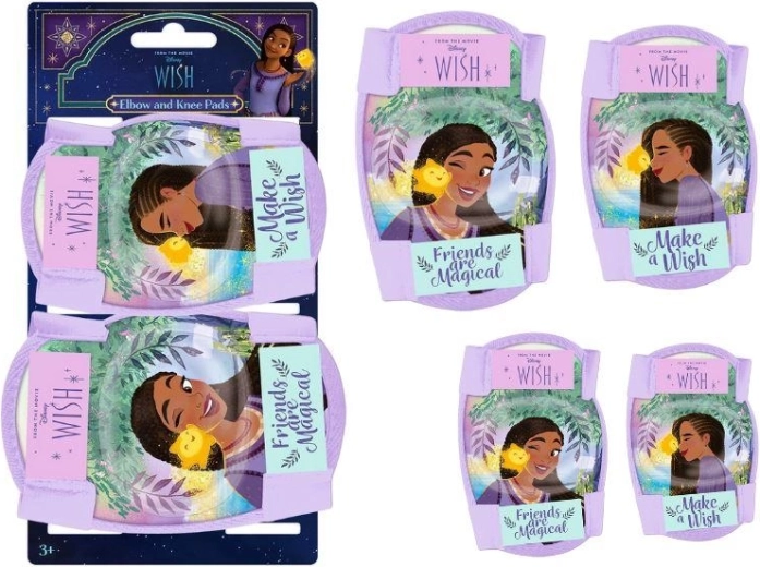 Set di protezioni per ginocchia e gomiti Disney Wish - 4 pz