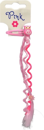 Set rosa di accessori per capelli Gufo per piccole stylist