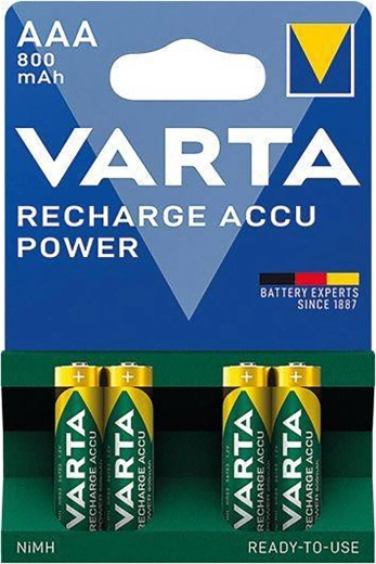Batterie ricaricabili ministilo AAA 800 mAh Varta (4 pz)