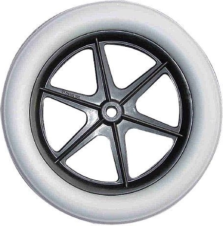 Ruota di ricambio per carrello POPULAR con fascia in poliuretano 230 × 30 mm