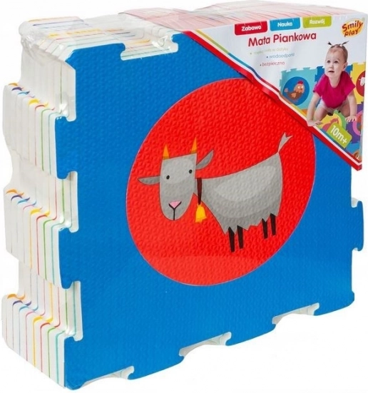 Tappeto in schiuma educativa per bambini con animali