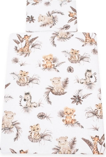Biancheria da letto per bambini 2 pezzi NEW BABY Safari 90 × 120 cm