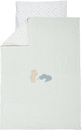 Nattou biancheria da letto per bambini 2 pezzi 100×140 e 40×60 Romeo, Jules & Sally