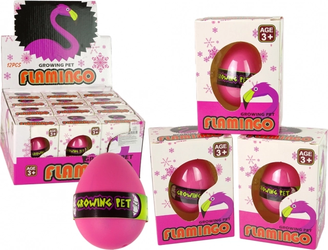 Uovo di Fenicottero Crescente 6cm rosa