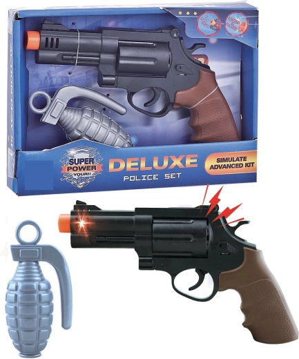 Pistola e granata della polizia Sparkys