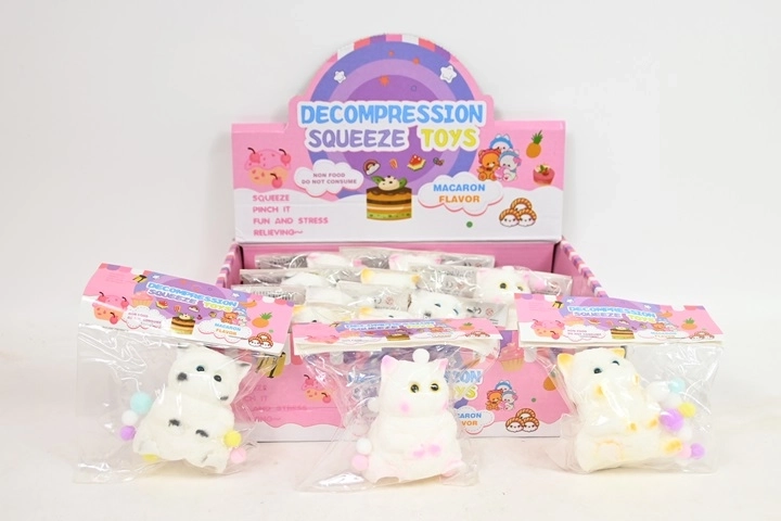 Gioco antistress da schiacciare a forma di gatto (12 pz in espositore)