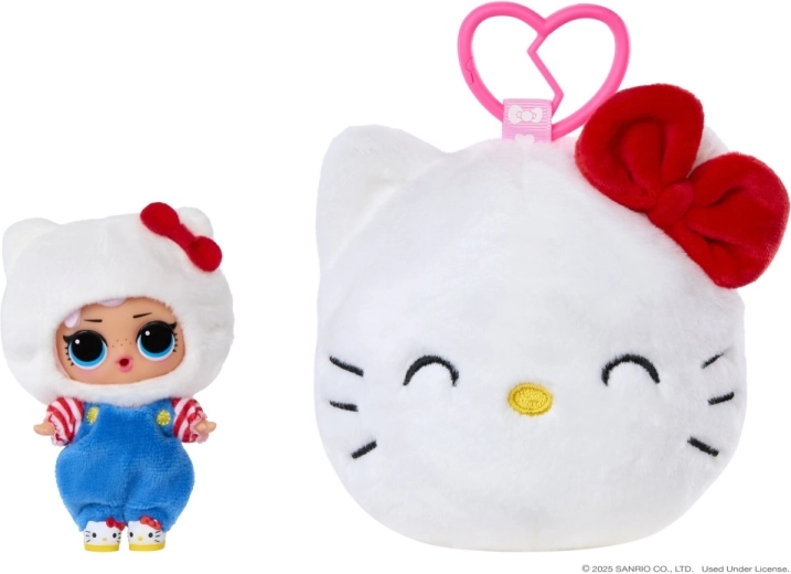 L.O.L. Surprise! Hello Kitty and Friends bambola di peluche con ciondolo reversibile - 1 pezzo