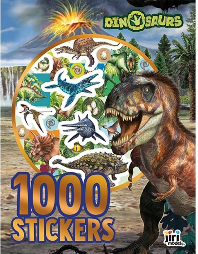 Album con 1000 adesivi dinosauri
