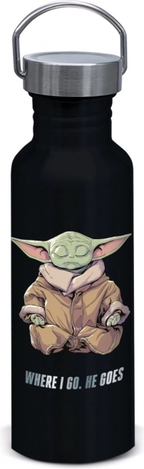 Borraccia in alluminio con Grogu di The Mandalorian