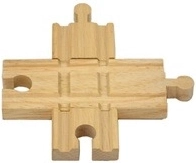 Babu trenini – incrocio di binari in legno, 2 pz