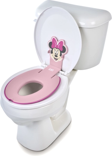 bright starts sedile WC per bambini adesivo flip & sit con motivo minnie mouse