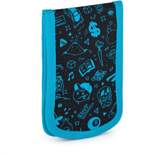 Borsello da collo Topgal Vega con motivo doodle art
