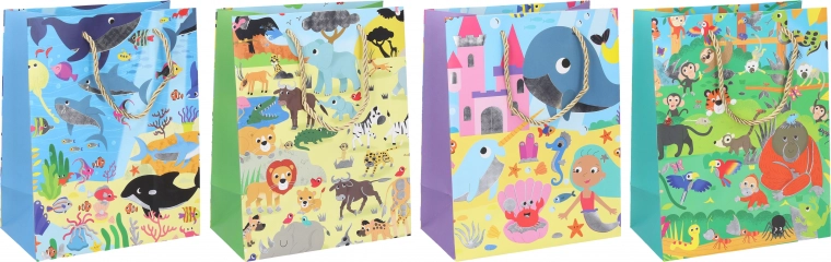 Borsa regalo per bambini grande 41,5x30x12 cm