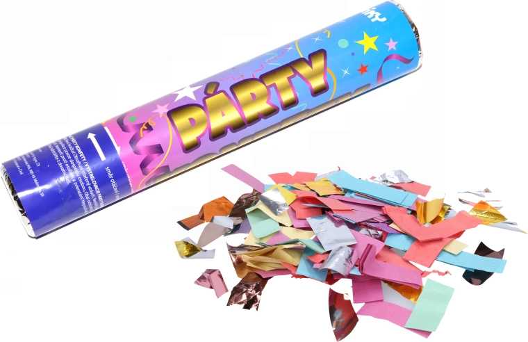 Coriandoli sparacoriandoli per feste Wiky 30 cm