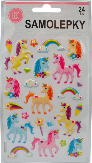 Adesivi unicorno 24 pz