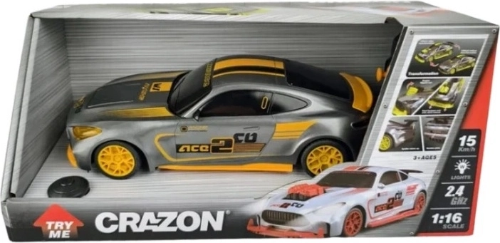 Auto sportiva radiocomandata con accessori