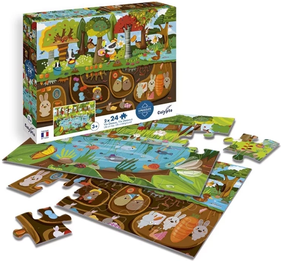 Sentosphere puzzle illustrato vita sotto la superficie