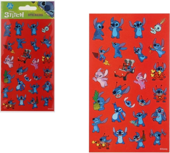 Adesivi riutilizzabili Lilo & Stitch – 25 pezzi