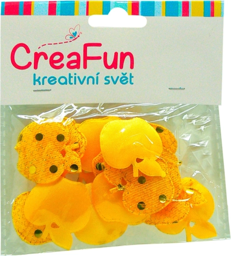 Mele in tessuto con pois 3D, set da 15 pz (2,8 × 3 cm)