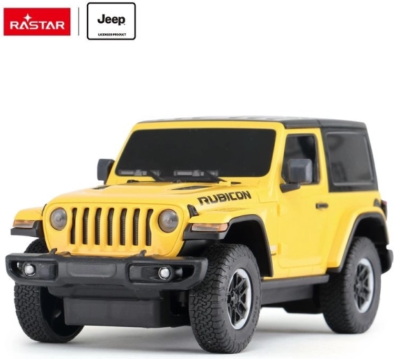 Rastar Jeep Wrangler JL auto RC telecomandata 1:24 gialla