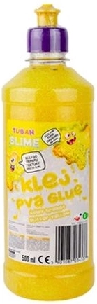 Colla PVA glitter Tuban 500 ml gialla