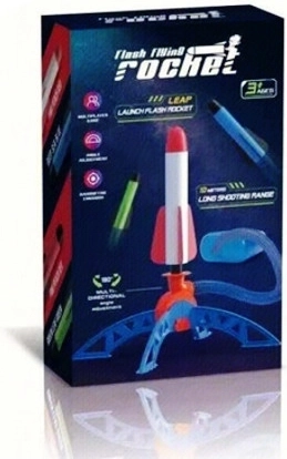 Set di lancio a razzo in schiuma con pompetta