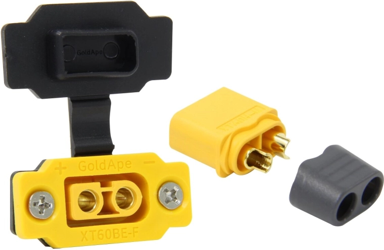 Connettore XT60 da pannello con spina e presa e cappucci JAMARA