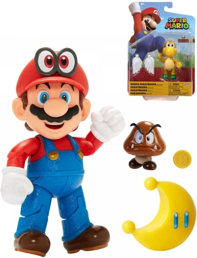 Nintendo Super Mario statuetta 10 cm con accessorio - 1 pezzo