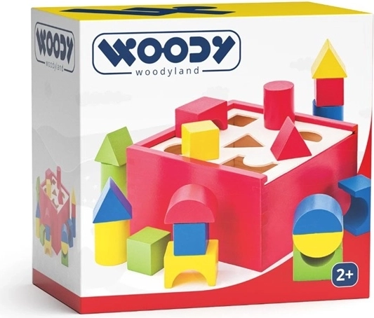 Scatola in legno Woody per inserire le forme