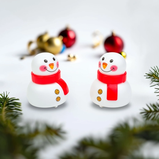 Pupazzo di neve a carica che rotola