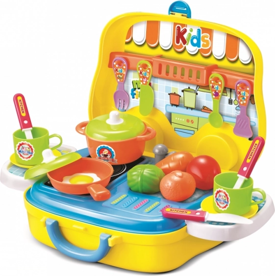 Set da cucina per bambini in valigetta