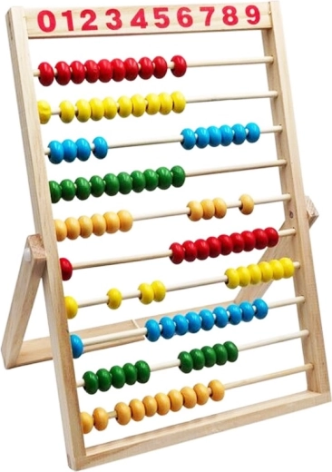 Contatore in legno con supporto