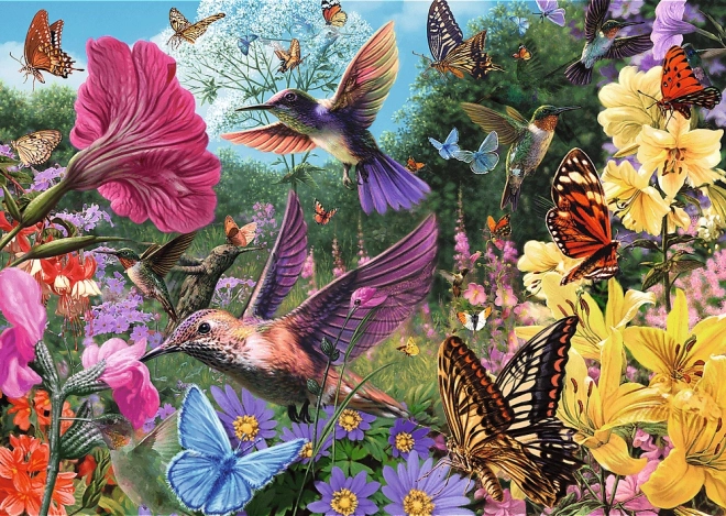 Trefl Puzzle Premium Plus Tea Time – giardino dei colibrì, 1000 pezzi
