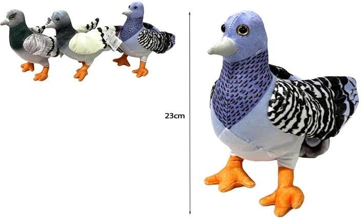 Mascotte di peluche a forma di piccione - 1 pezzo