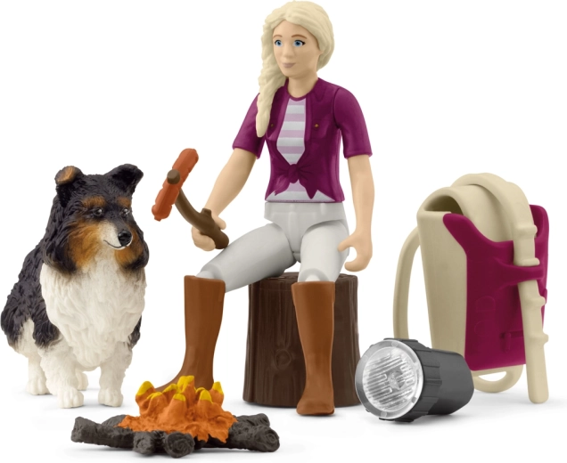 Schleich Pocket Set: Il campeggio di Sofia con grigliata