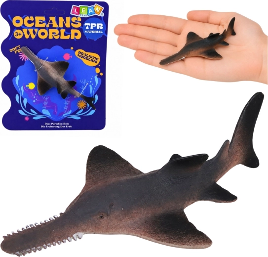 Figura realistica in gomma di pesce spada 15 cm