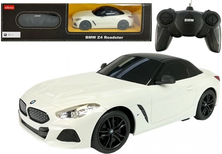 Auto a controllo remoto BMW Z4 Roadster Rastar 1:24 Bianco