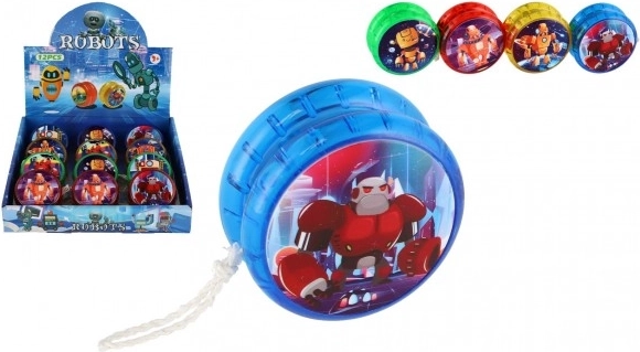 Yo-yo luminoso con tema di robot 6cm