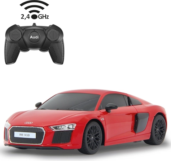 Auto RC Jamara Audi R8 2015 1:24 rossa - 1 pezzo