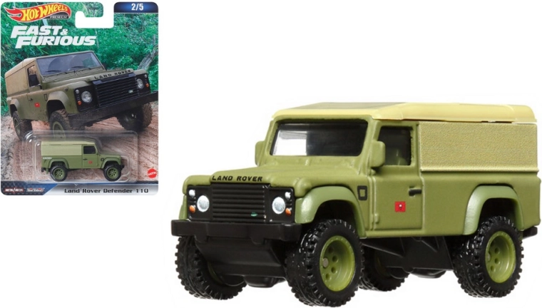 Hot Wheels Land Rover Defender 110 – modello da collezione Fast & Furious 1:64