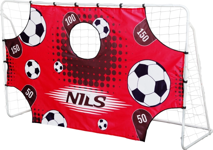 Porta da calcio in acciaio con pannello di allenamento NILS BR240P