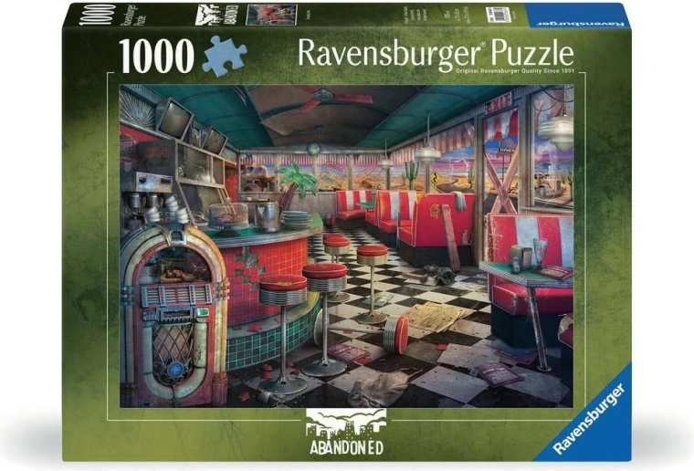 Puzzle Ravensburger Luoghi abbandonati: bistrot fatiscente da 1000 pezzi