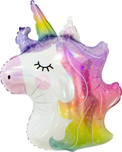 Palloncino in foil unicorno – lucido arcobaleno