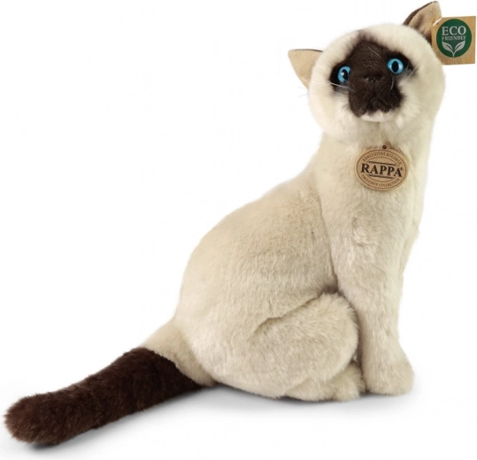 Gatto siamese di peluche 30 cm eco friendly