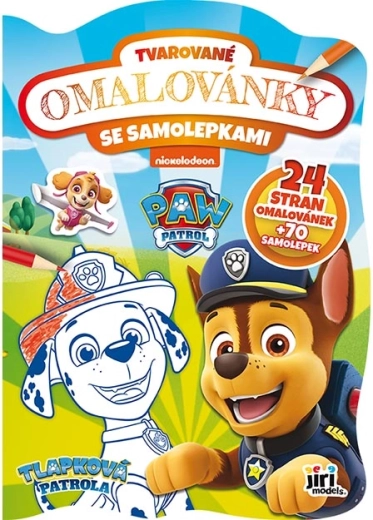 Coloring book sagomato Paw Patrol con adesivi