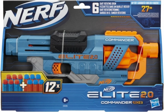 blaster NERF Elite 2.0 Commander RD-6 con dardi