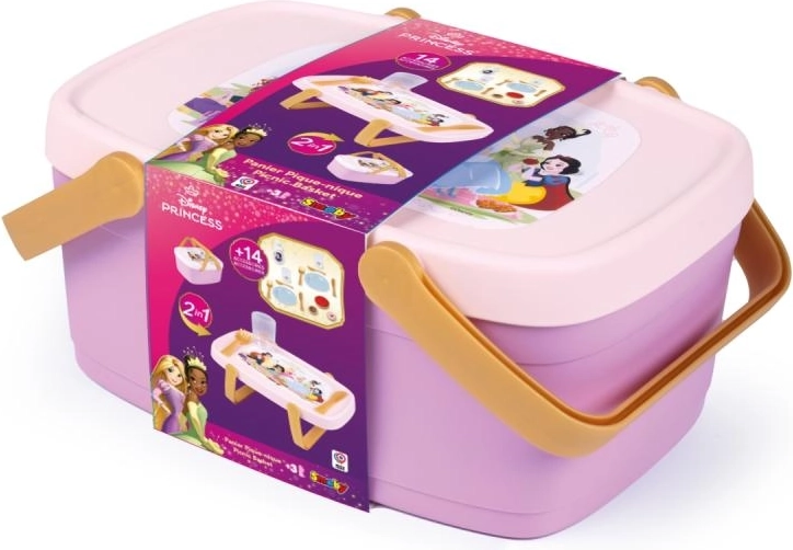 Cestino da picnic Disney Princess 2 in 1 con tavolino