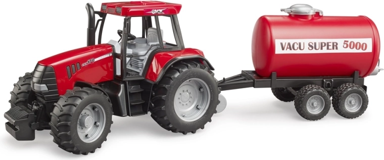 Trattore Bruder Case IH CVX 170 con rimorchio cisterna 1:16