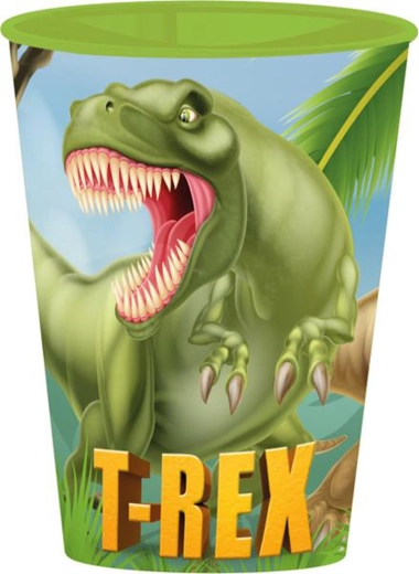 Bicchiere di plastica Dinosauro 260 ml